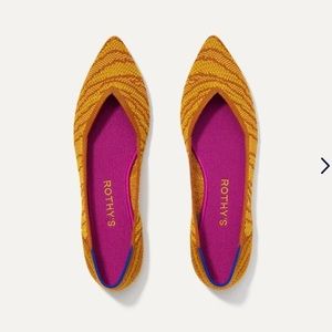 Rothy’s the point golden zebra size 7.5